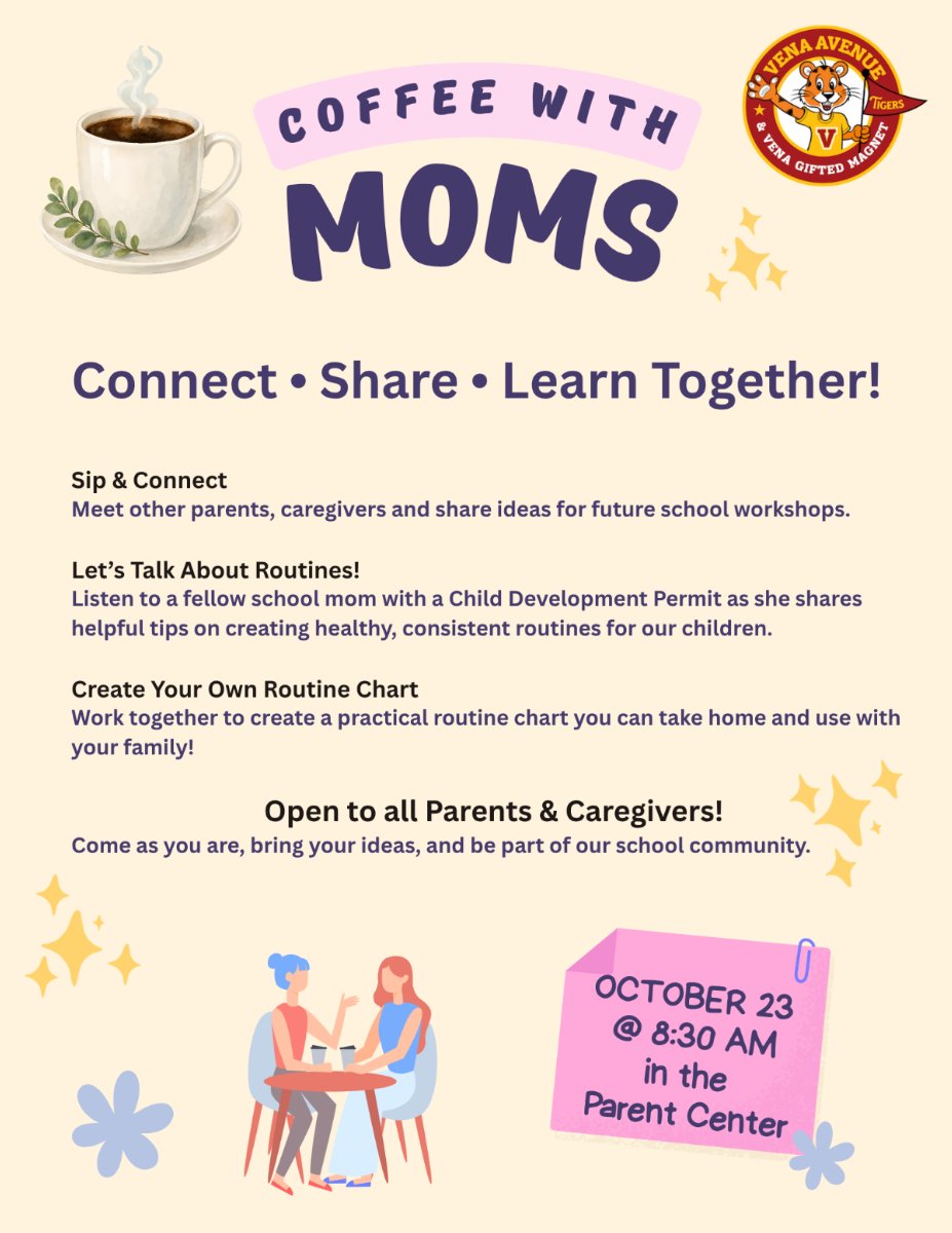 Coffee with Moms: Connect, Share, Learn Together! Open to All